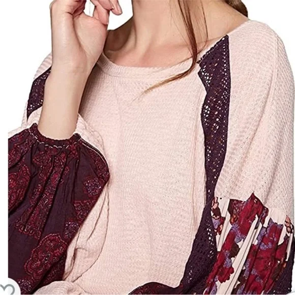 Free People casual class top in rose pink - Picture 6 of 10